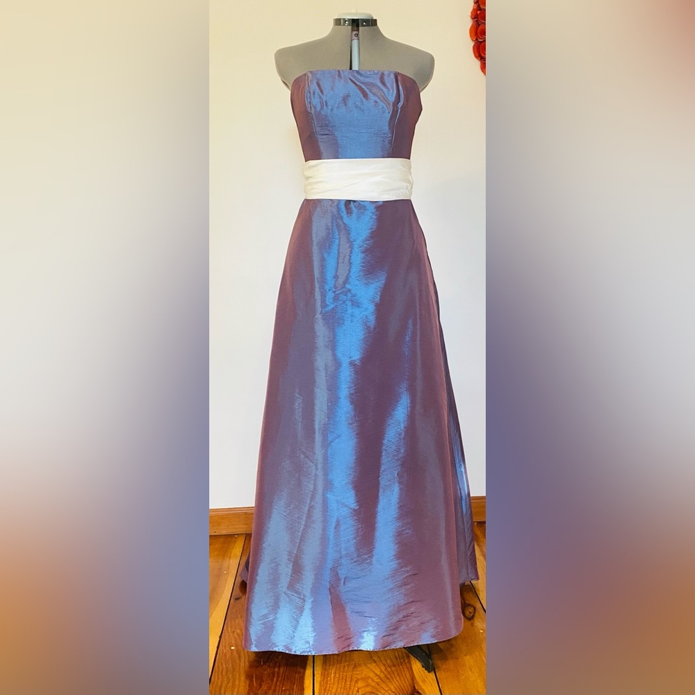 Indigo and Ivory Gowns by Bill Levkoff. Multiple sizes. All new with tags.